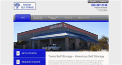 Desktop Screenshot of americanselfstorageyuma.com