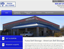 Tablet Screenshot of americanselfstorageyuma.com